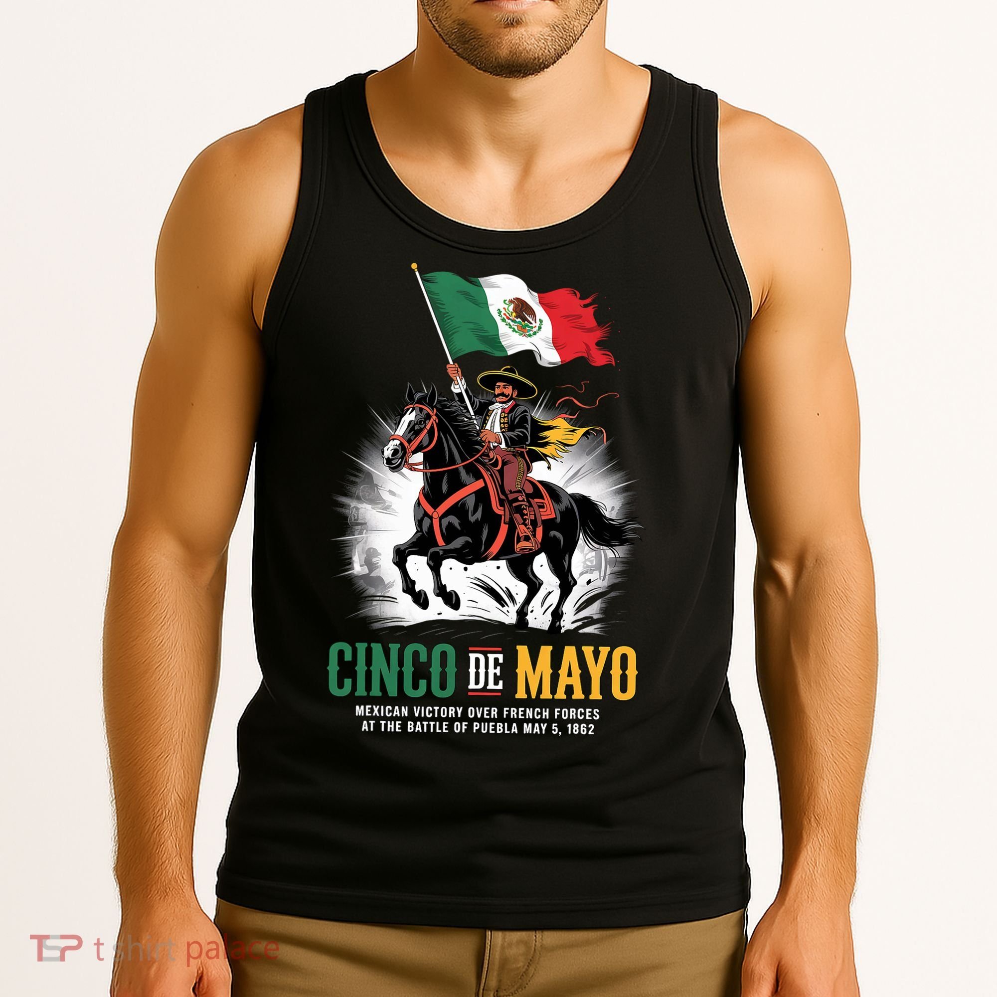 Cinco De Mayo Mexican Battle Puebla 1862 Anniversary  Tank Top