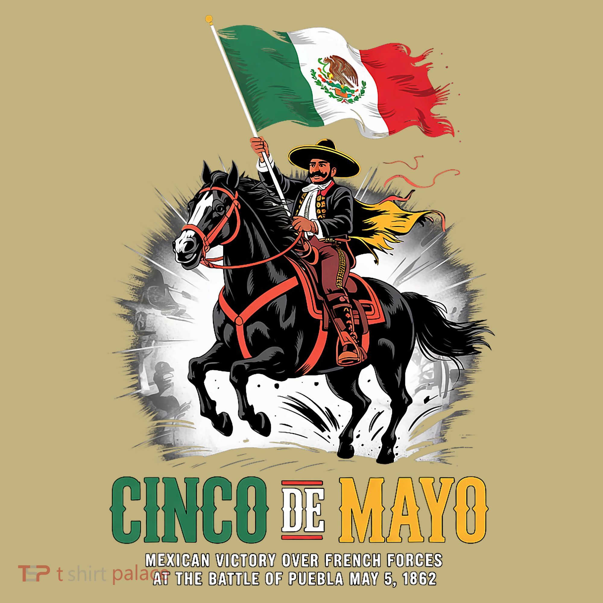 Cinco De Mayo Mexican Battle Puebla 1862 Anniversary  Mousepad