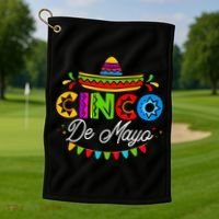 Cinco De Mayo Mexican Fiesta Squad 5 De Mayo Mexico Party Golf Towel thumb 1