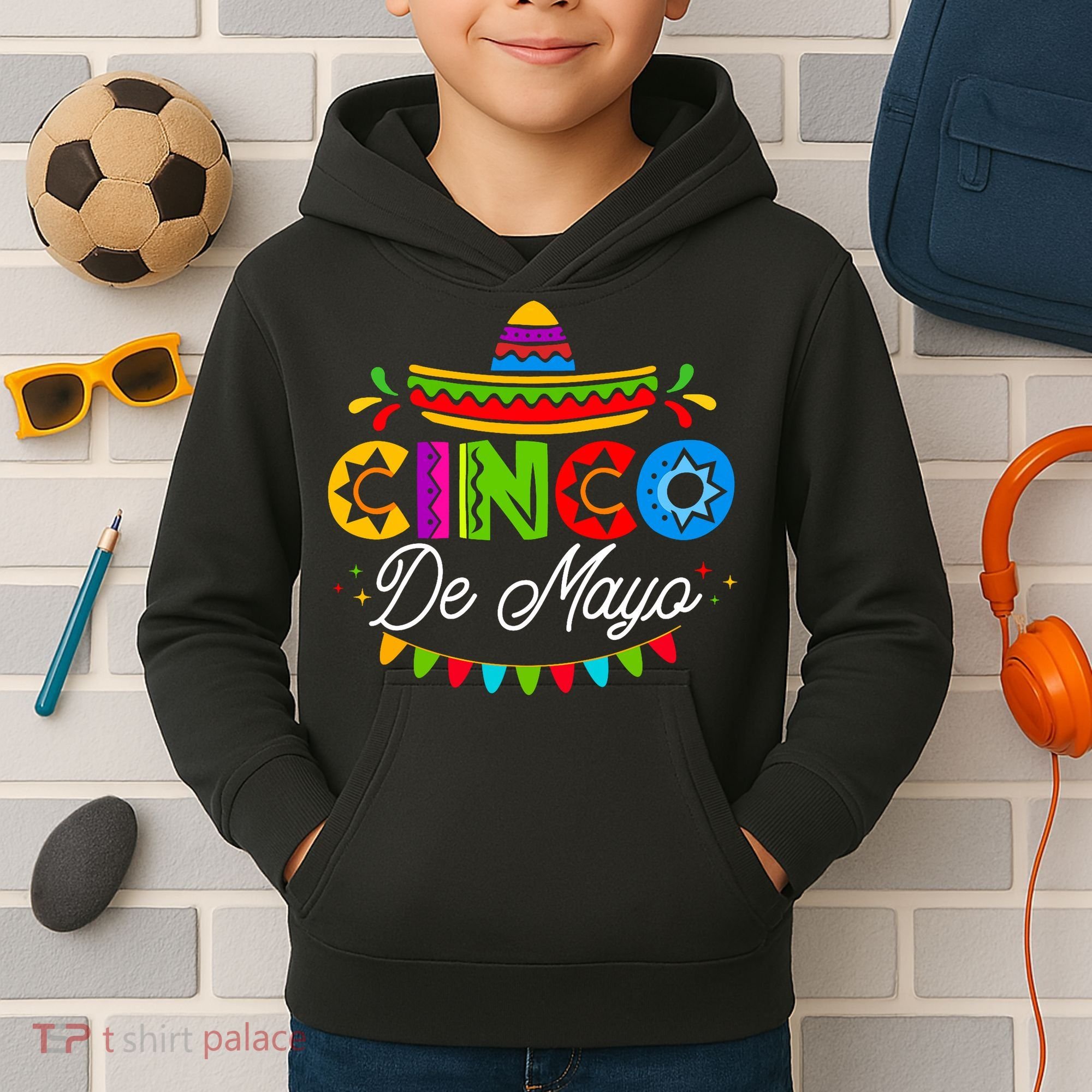 Cinco De Mayo Mexican Fiesta Squad 5 De Mayo Mexico Party Kids Hoodie