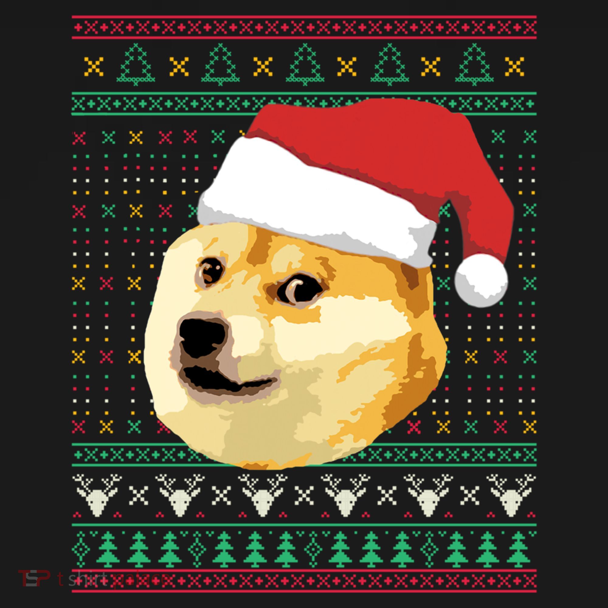 Christmas Doge Meme Shiba Inu Santa Funny Ugly Sweater Xmas Great Gift Women's Hoodie