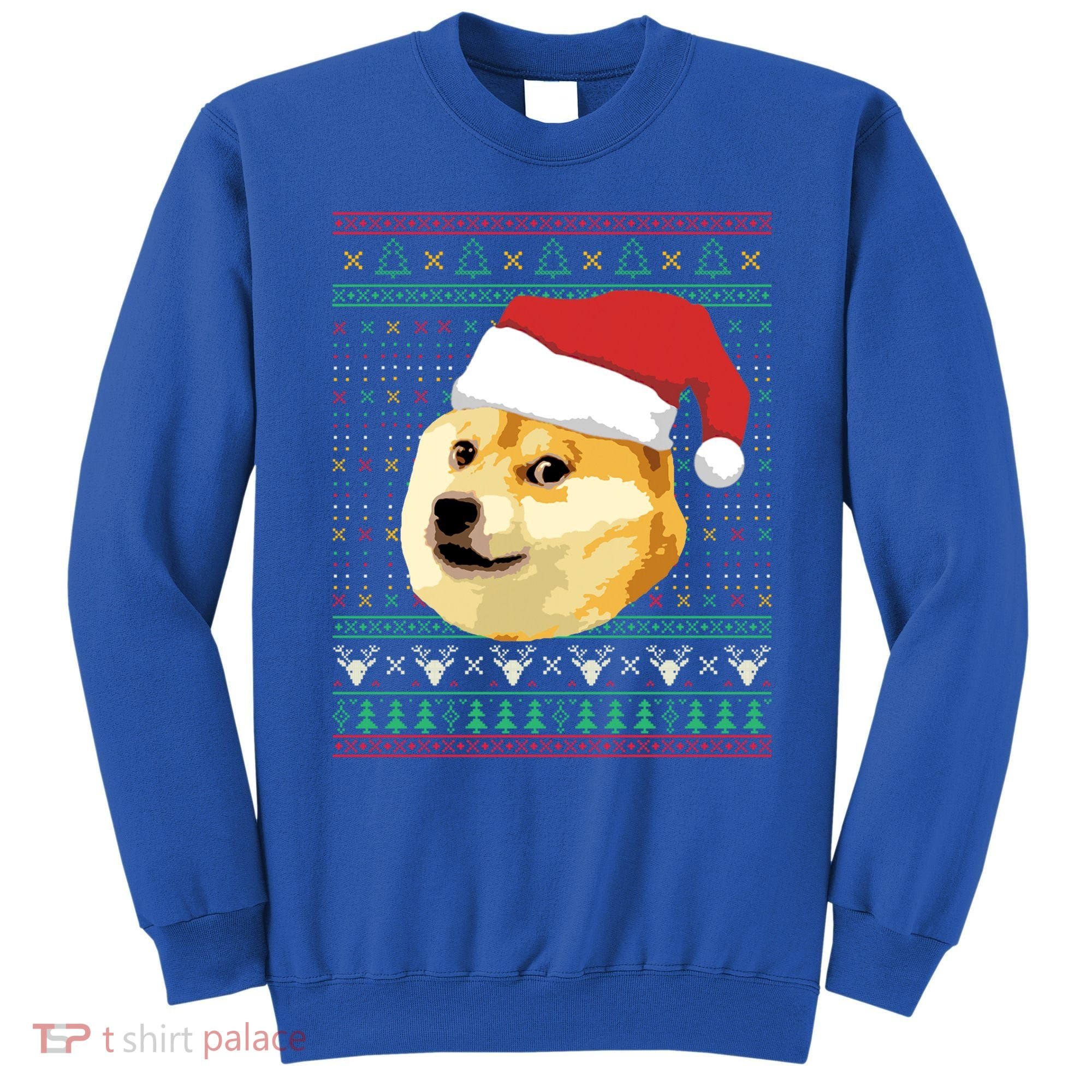 Christmas Doge Meme Shiba Inu Santa Funny Ugly Sweater Xmas Great Gift Sweatshirt