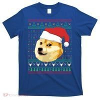 Christmas Doge Meme Shiba Inu Santa Funny Ugly Sweater Xmas Great Gift T-Shirt thumb 0