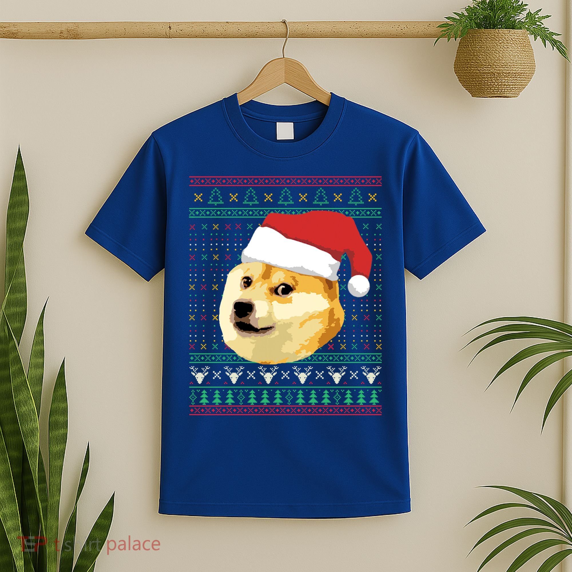 Christmas Doge Meme Shiba Inu Santa Funny Ugly Sweater Xmas Great Gift T-Shirt