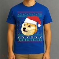 Christmas Doge Meme Shiba Inu Santa Funny Ugly Sweater Xmas Great Gift T-Shirt thumb 3