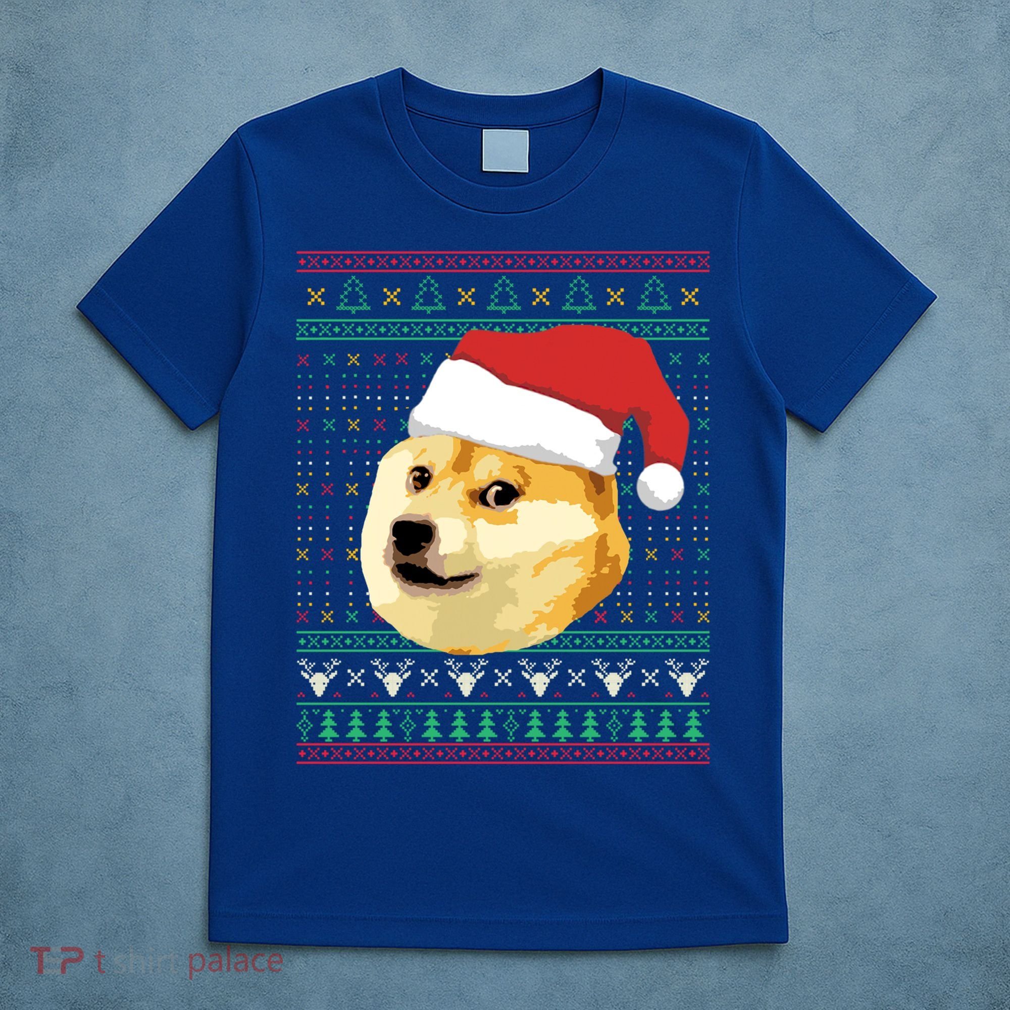 Christmas Doge Meme Shiba Inu Santa Funny Ugly Sweater Xmas Great Gift T-Shirt