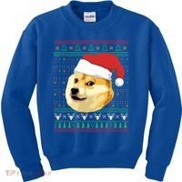 Christmas Doge Meme Shiba Inu Santa Funny Ugly Sweater Xmas Great Gift Kids Sweatshirt thumb 0
