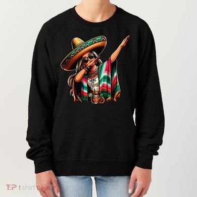 Cinco De Mayo Dabbing Mexican Women Funny Cinco De Mayo Women's Sweatshirt