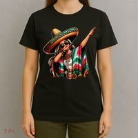 Cinco De Mayo Dabbing Mexican Women Funny Cinco De Mayo T-Shirt thumb 4