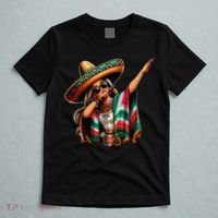 Cinco De Mayo Dabbing Mexican Women Funny Cinco De Mayo T-Shirt thumb 5