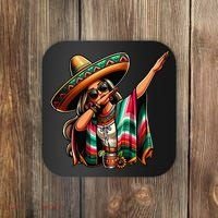 Cinco De Mayo Dabbing Mexican Women Funny Cinco De Mayo Coaster thumb 0