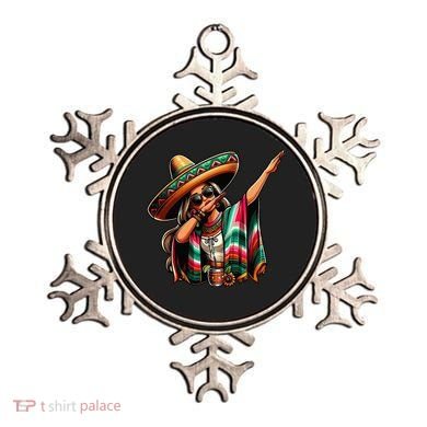 Cinco De Mayo Dabbing Mexican Women Funny Cinco De Mayo Ornament