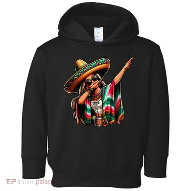 Cinco De Mayo Dabbing Mexican Women Funny Cinco De Mayo Toddler Hoodie