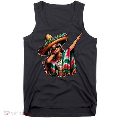 Cinco De Mayo Dabbing Mexican Women Funny Cinco De Mayo Tank Top
