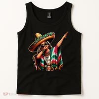 Cinco De Mayo Dabbing Mexican Women Funny Cinco De Mayo Tank Top thumb 2