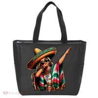 Cinco De Mayo Dabbing Mexican Women Funny Cinco De Mayo Tote Bag thumb 0
