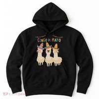 Cinco De Mayo Llama Fiesta Hoodie thumb 0