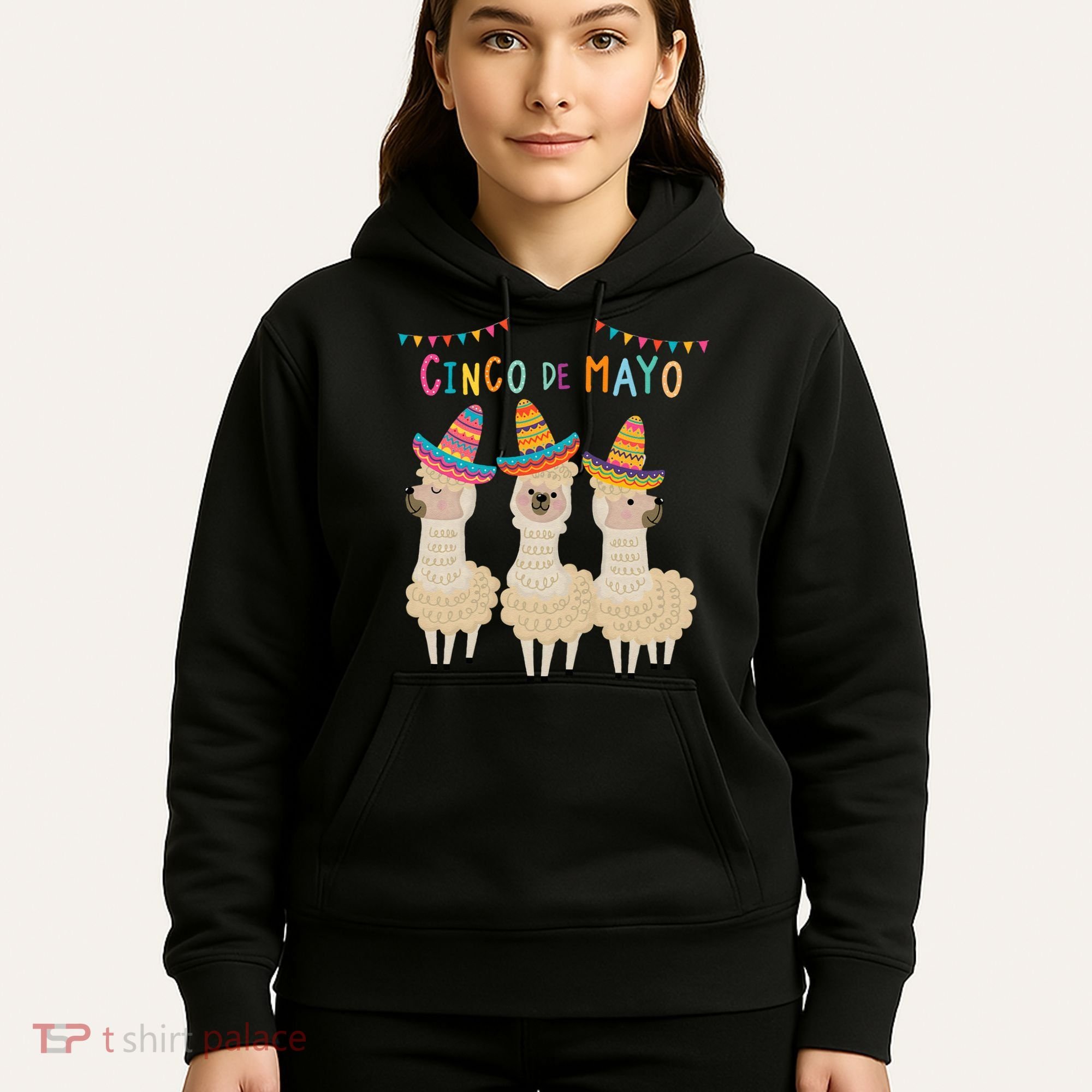 Cinco De Mayo Llama Fiesta Hoodie