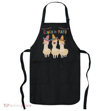 Cinco De Mayo Llama Fiesta Apron