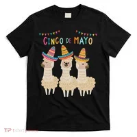 Cinco De Mayo Llama Fiesta T-Shirt thumb 0