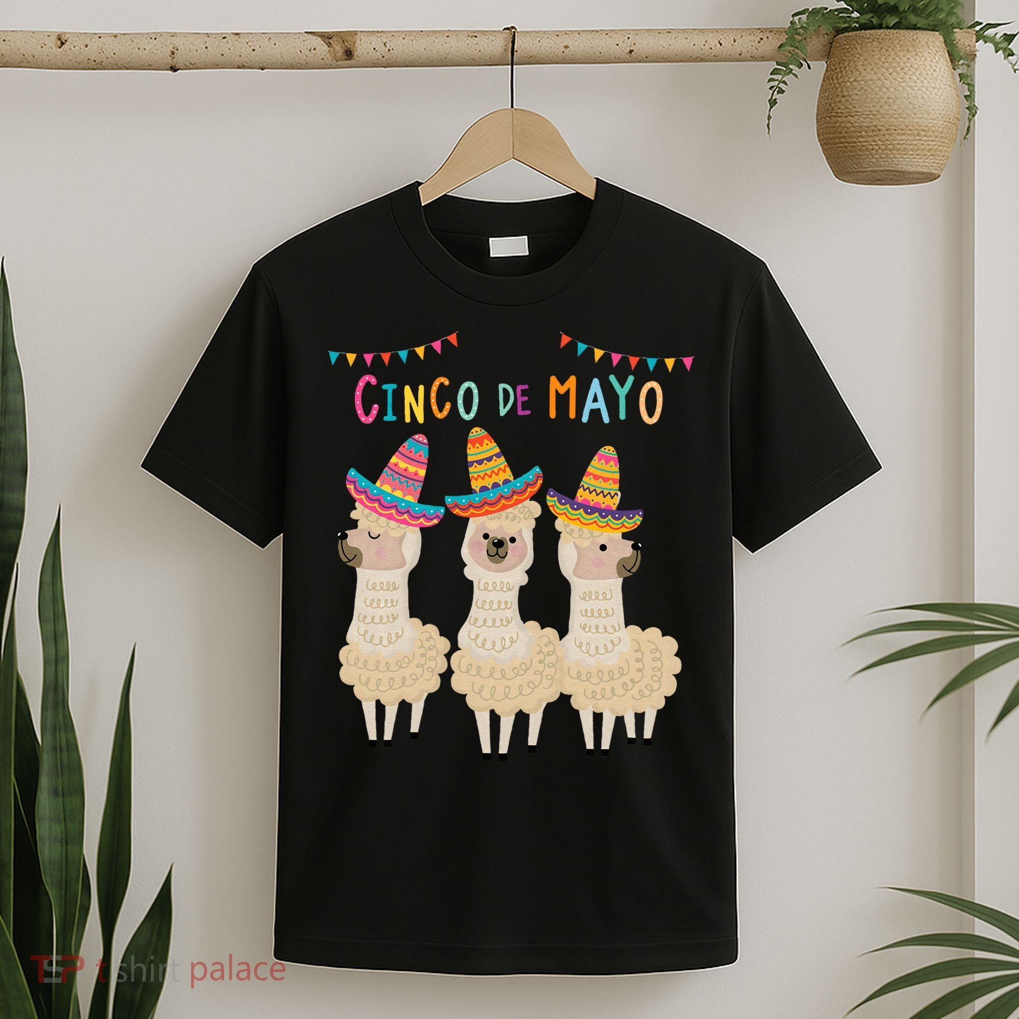 Cinco De Mayo Llama Fiesta T-Shirt