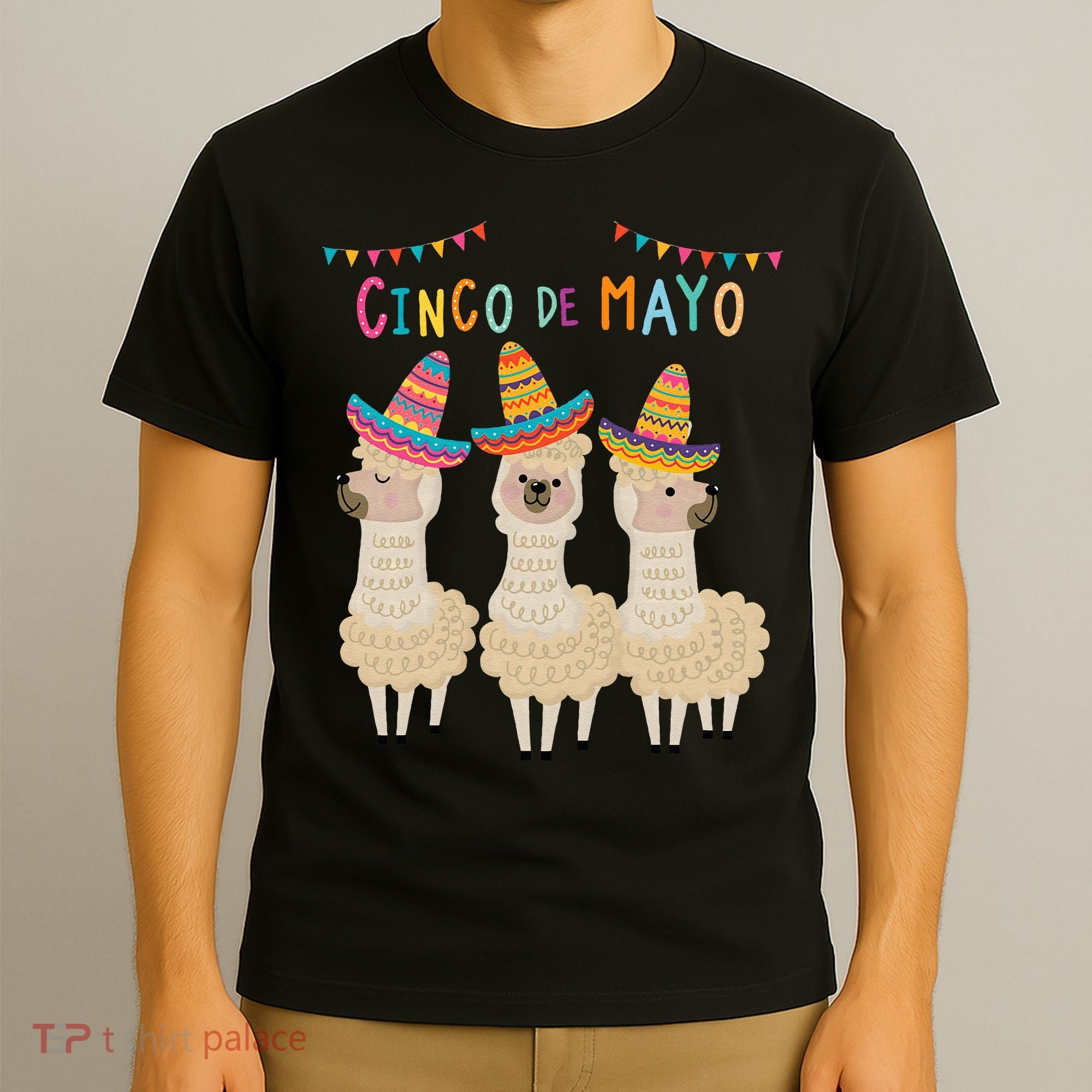 Cinco De Mayo Llama Fiesta T-Shirt