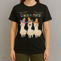 Cinco De Mayo Llama Fiesta T-Shirt thumb 4