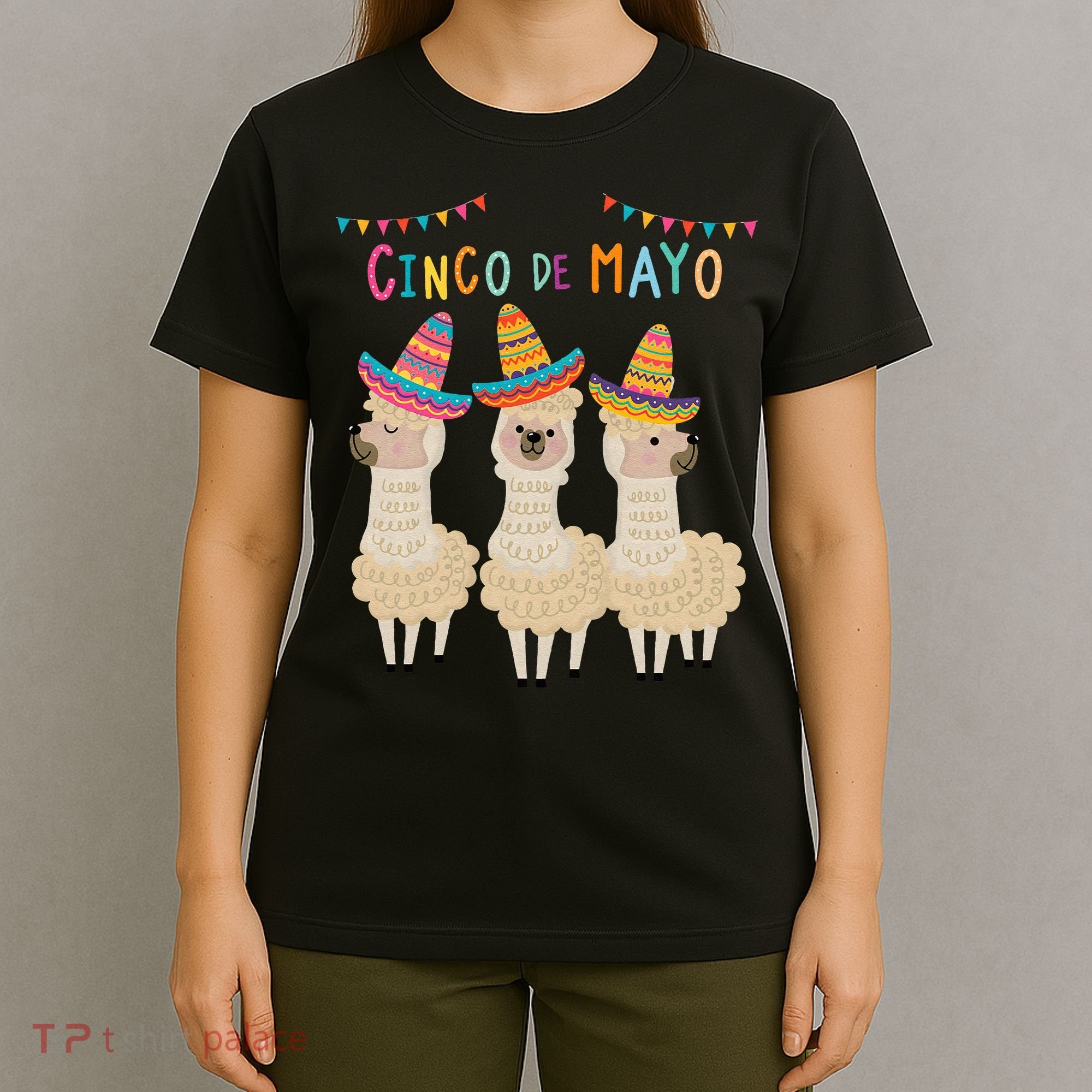 Cinco De Mayo Llama Fiesta T-Shirt