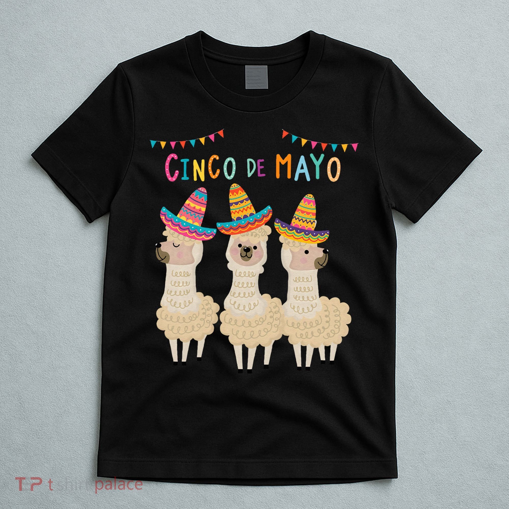 Cinco De Mayo Llama Fiesta T-Shirt