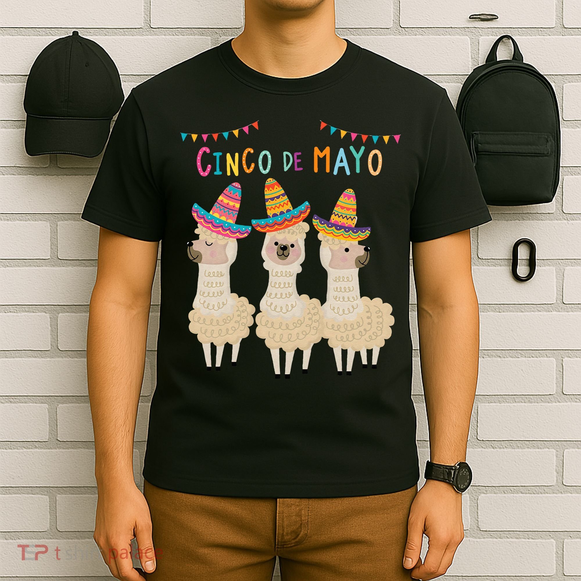 Cinco De Mayo Llama Fiesta T-Shirt