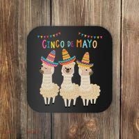 Cinco De Mayo Llama Fiesta Coaster thumb 0