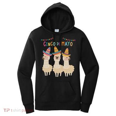 Cinco De Mayo Llama Fiesta Women's Hoodie