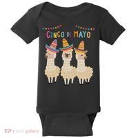 Cinco De Mayo Llama Fiesta Baby Bodysuit thumb 0