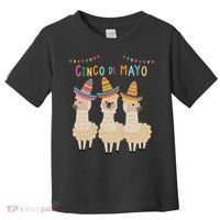 Cinco De Mayo Llama Fiesta Toddler T-Shirt thumb 0