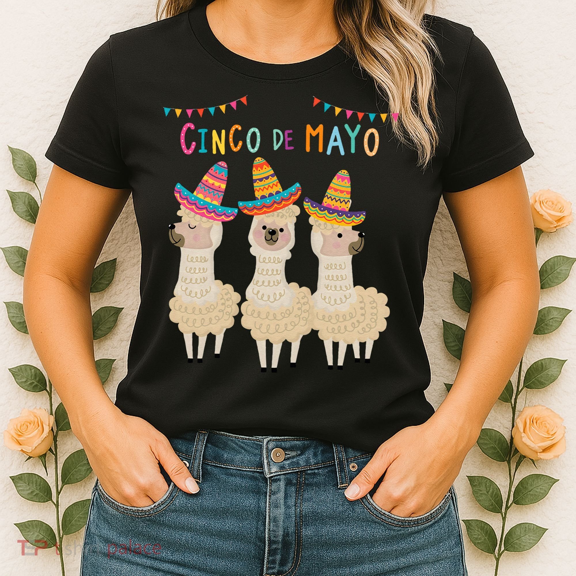 Cinco De Mayo Llama Fiesta Women's T-Shirt