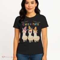 Cinco De Mayo Llama Fiesta Women's T-Shirt thumb 4