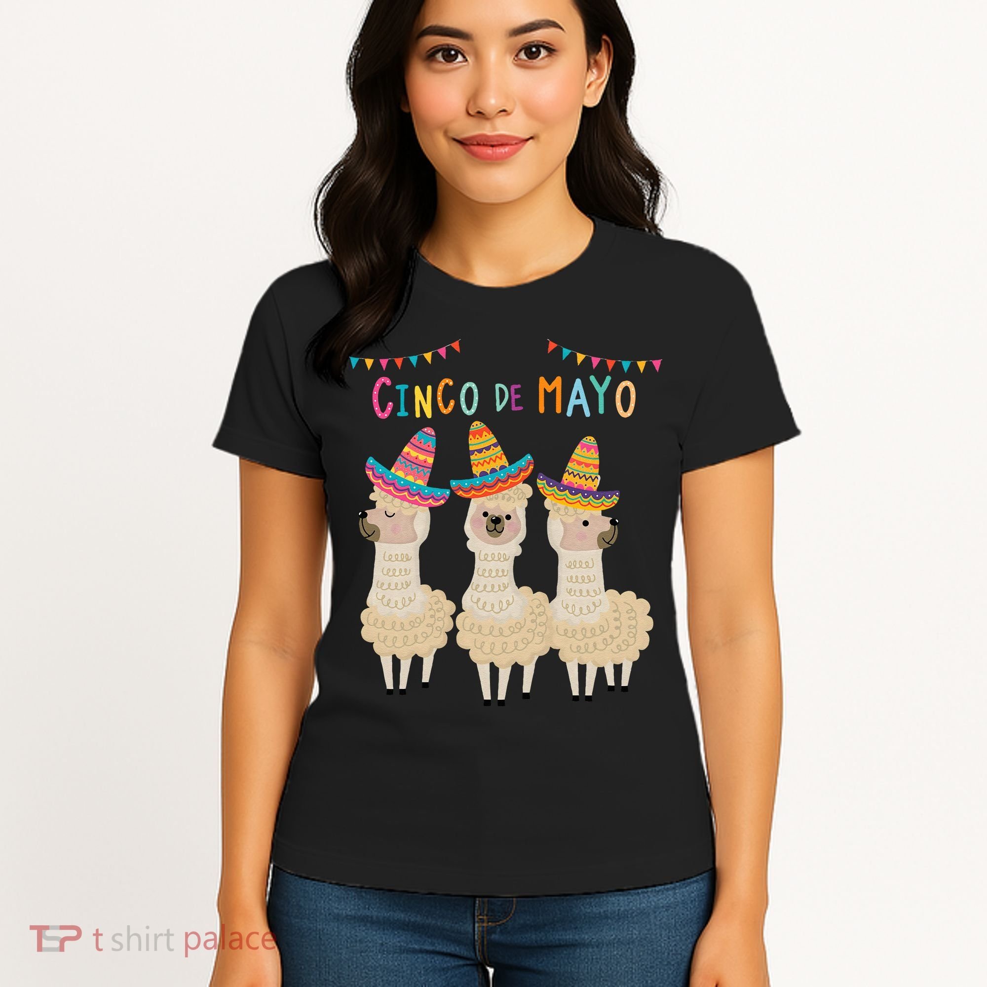 Cinco De Mayo Llama Fiesta Women's T-Shirt