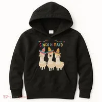 Cinco De Mayo Llama Fiesta Kids Hoodie thumb 0