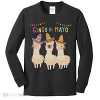 Cinco De Mayo Llama Fiesta Kids Long Sleeve Shirt thumb 0