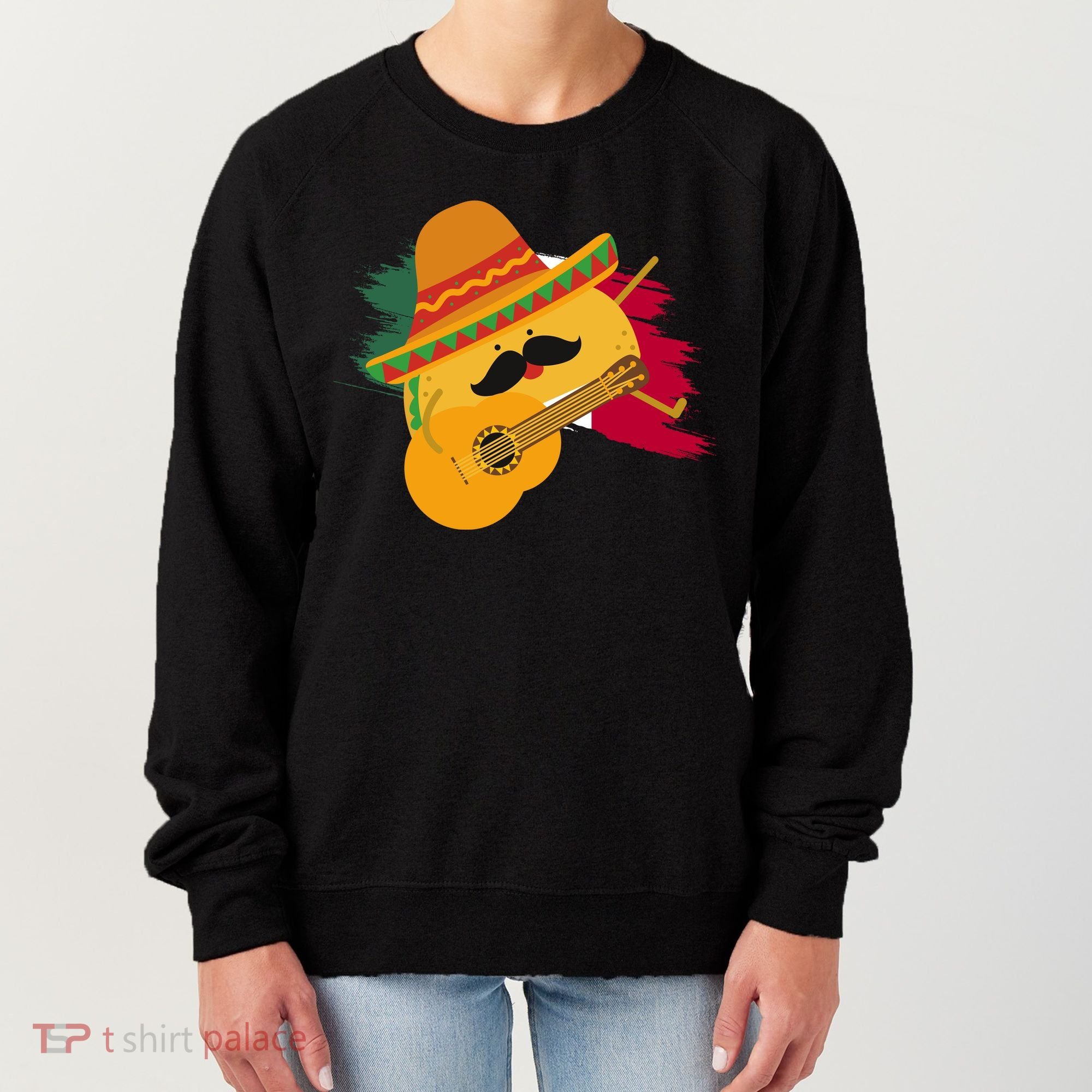 Cinco De Mayo Taco Fiesta Mexico Flag Women's Sweatshirt