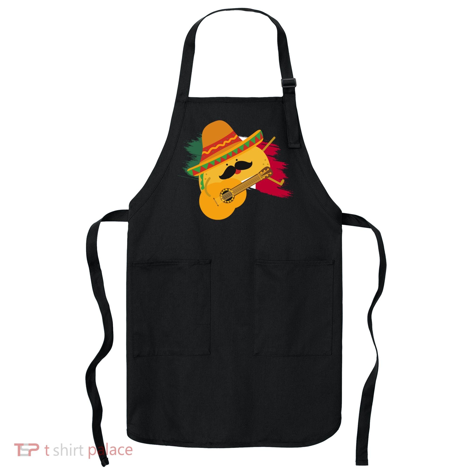 Cinco De Mayo Taco Fiesta Mexico Flag Apron
