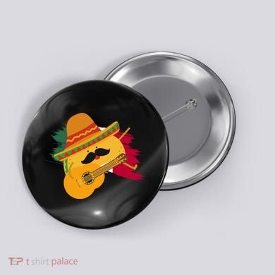 Cinco De Mayo Taco Fiesta Mexico Flag Button
