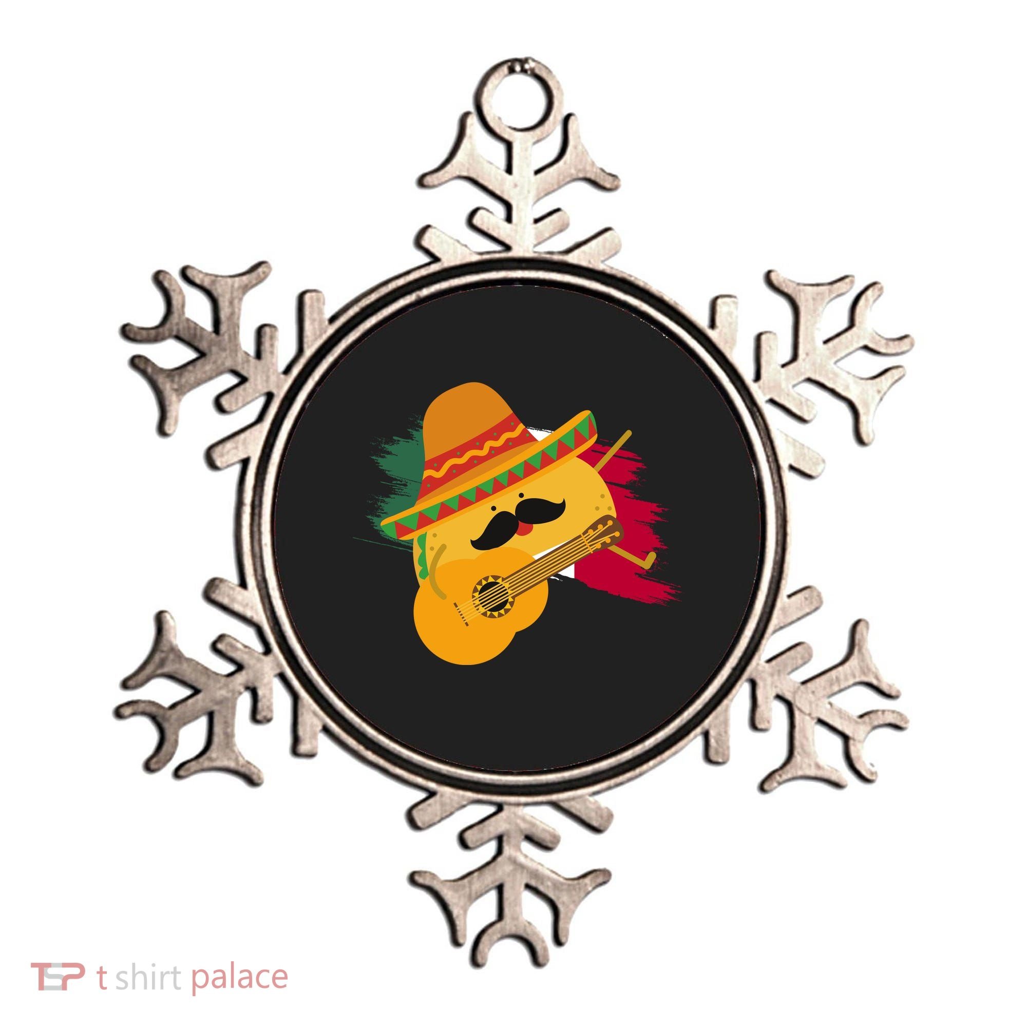 Cinco De Mayo Taco Fiesta Mexico Flag Ornament