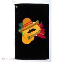 Cinco De Mayo Taco Fiesta Mexico Flag Golf Towel thumb 0
