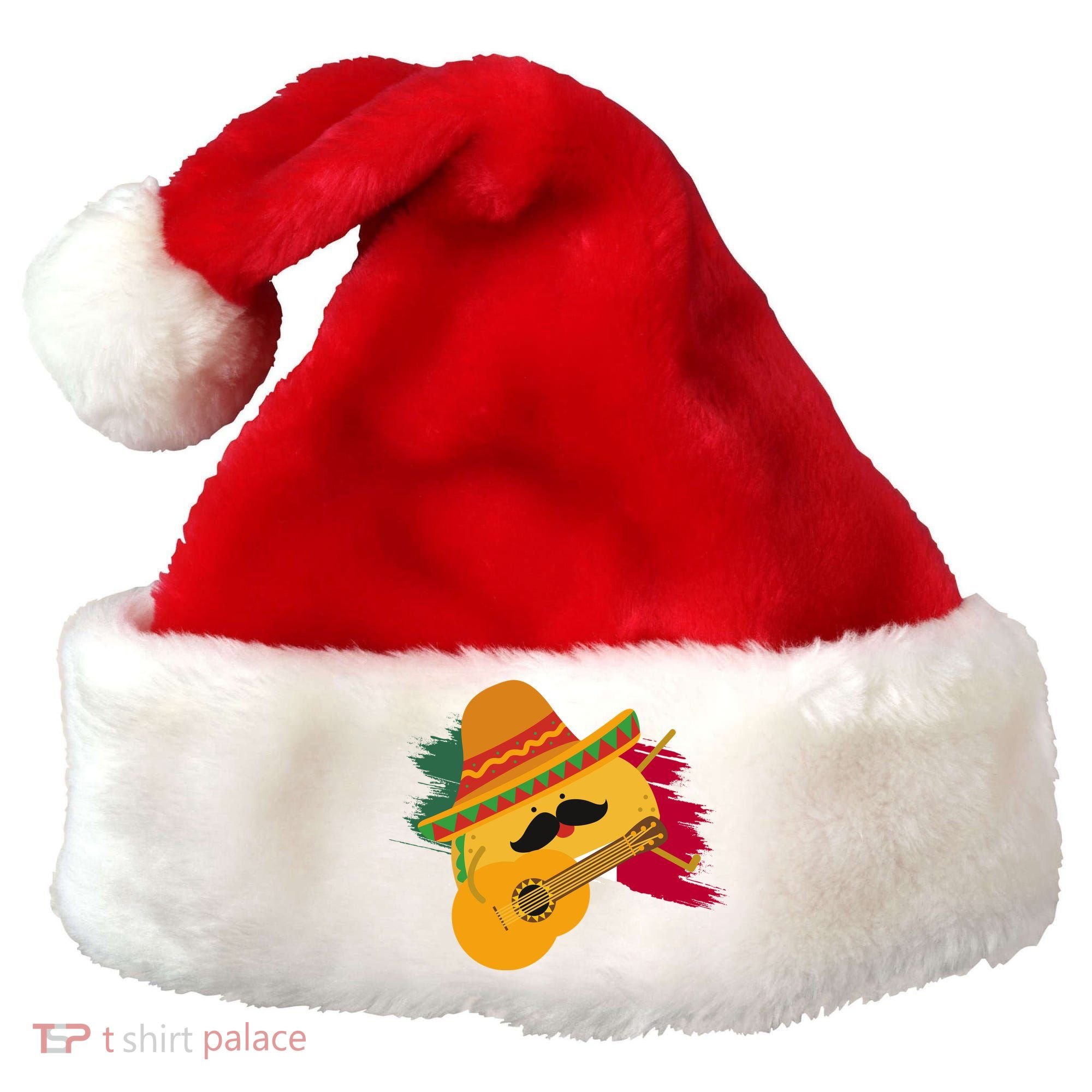 Cinco De Mayo Taco Fiesta Mexico Flag Santa Hat