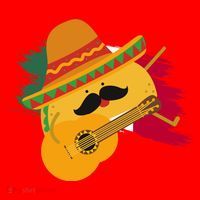 Cinco De Mayo Taco Fiesta Mexico Flag Santa Hat thumb 1