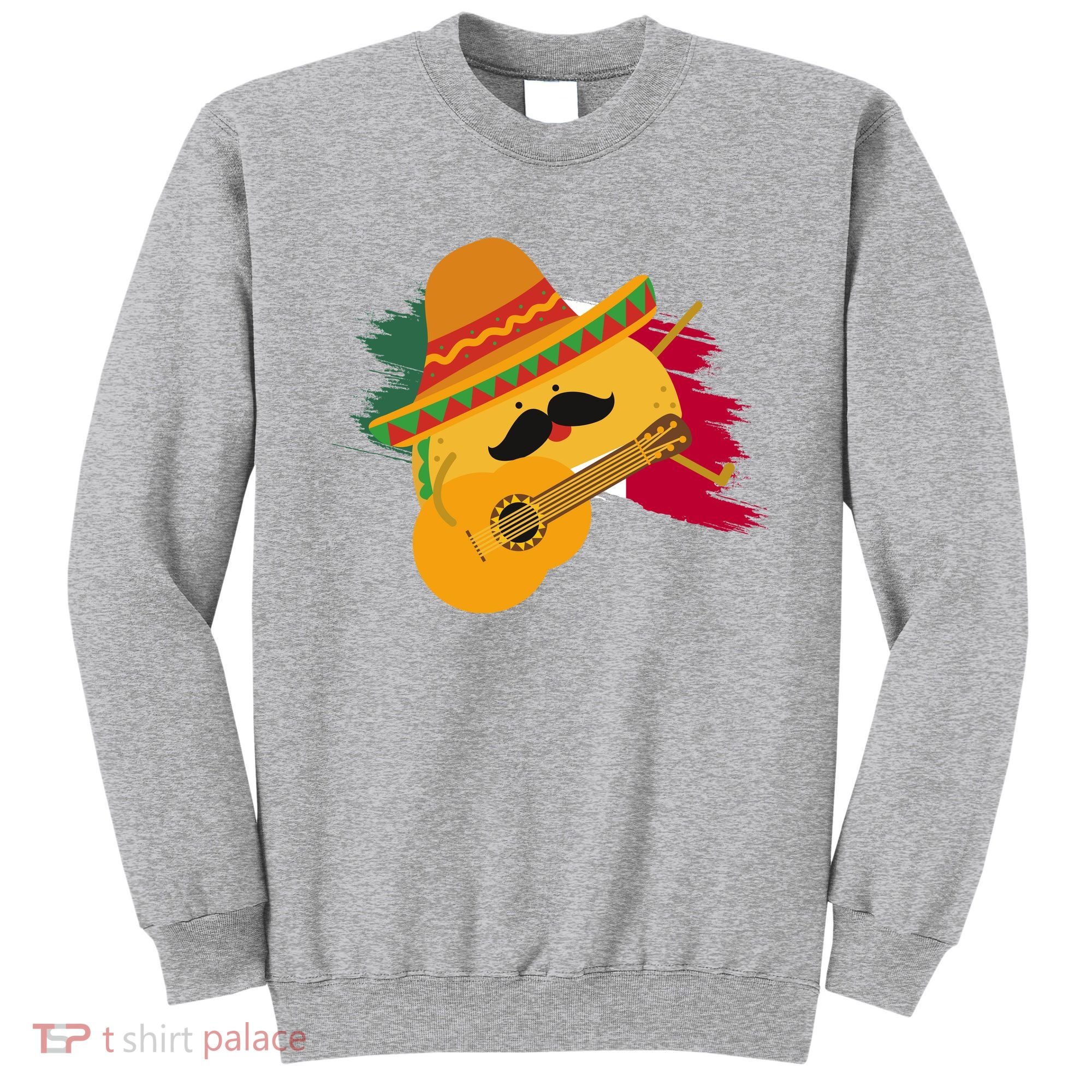 Cinco De Mayo Taco Fiesta Mexico Flag Sweatshirt