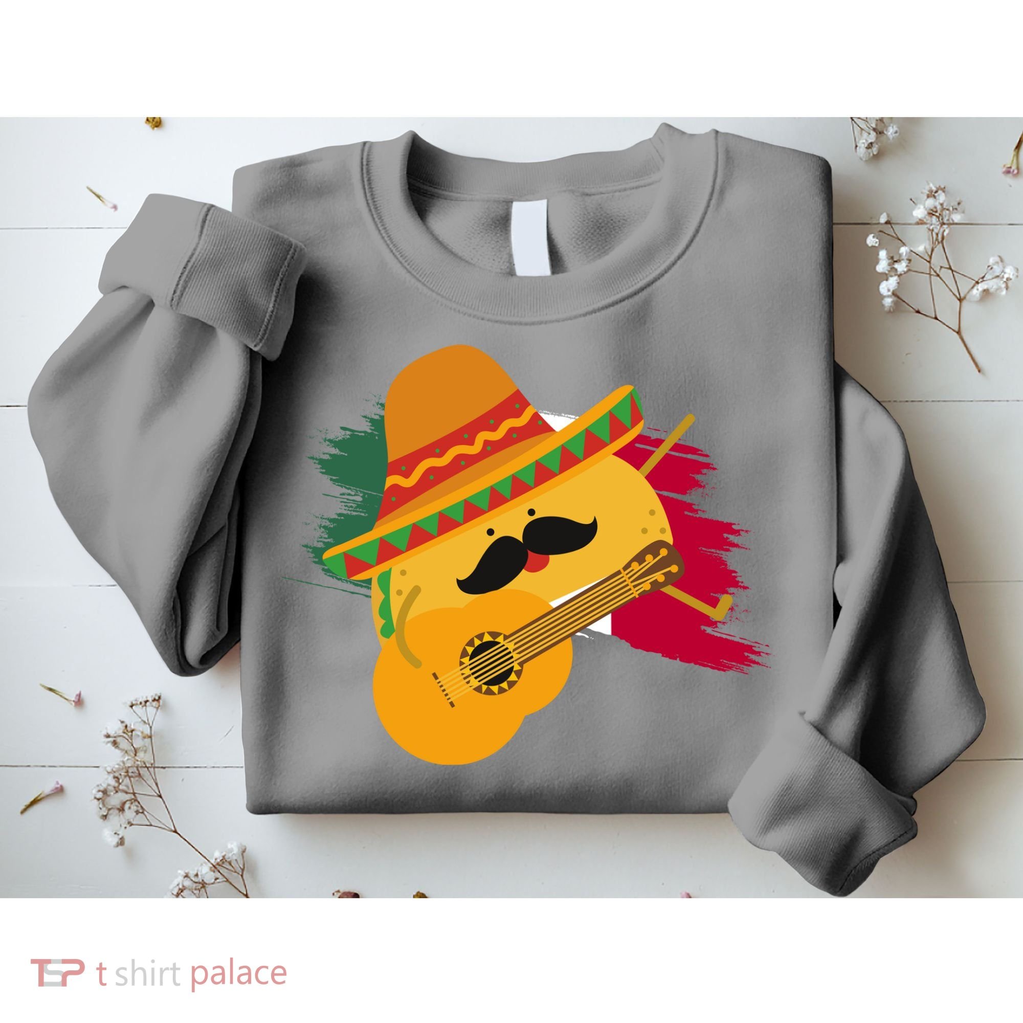 Cinco De Mayo Taco Fiesta Mexico Flag Sweatshirt