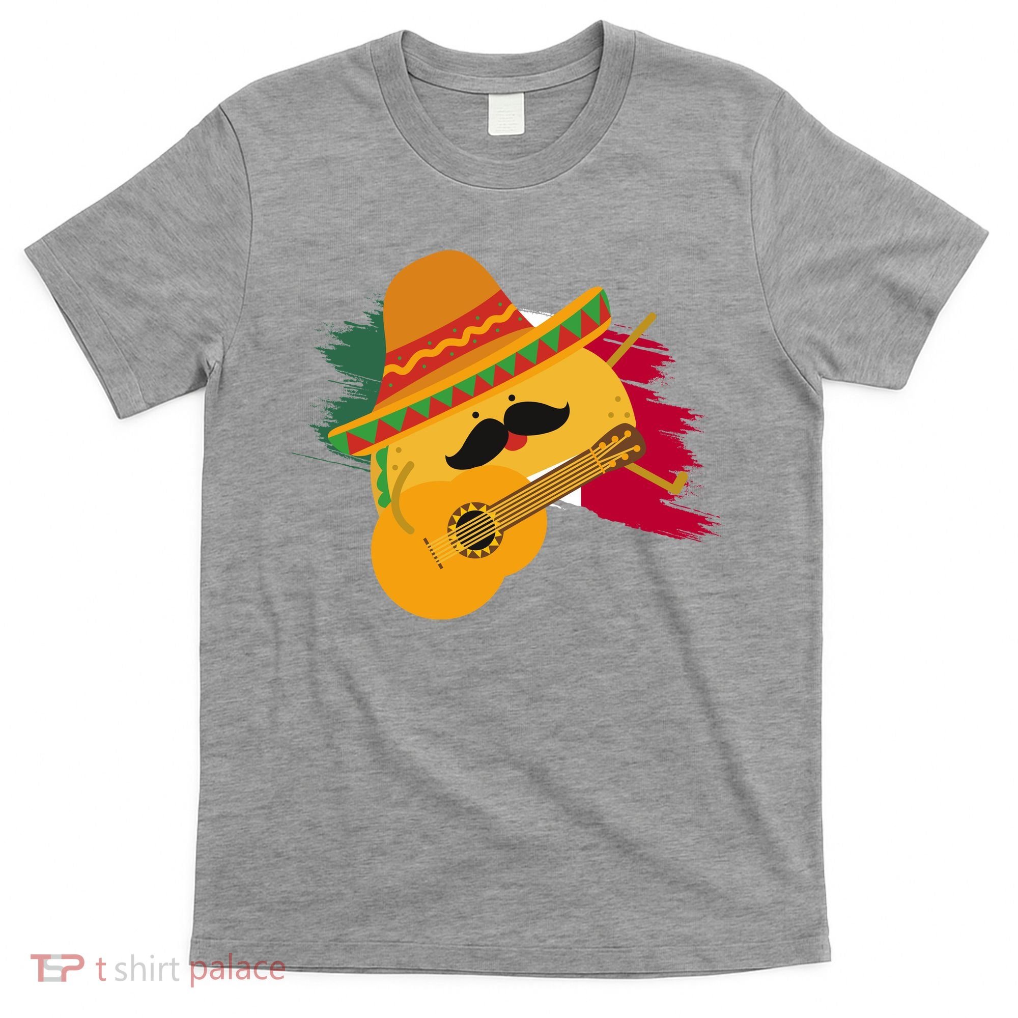 Cinco De Mayo Taco Fiesta Mexico Flag T-Shirt