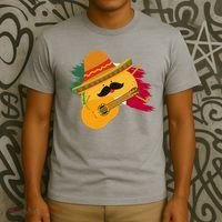 Cinco De Mayo Taco Fiesta Mexico Flag T-Shirt thumb 3